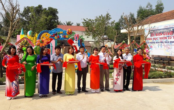 Khánh thành khu vui chơi vườn cổ tích của trường mầm non Trần Đình Châu tại thôn An Thường 2 xã Ân Thạnh – Hoài Ân – Bình Định.